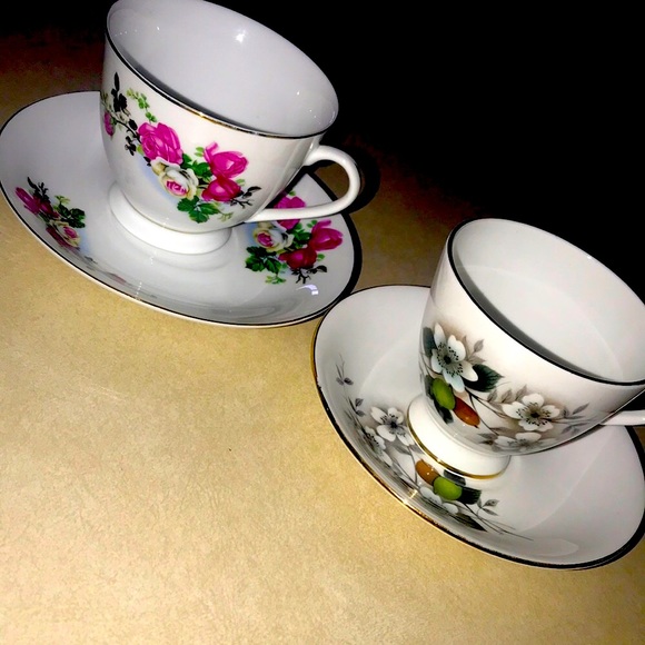 Fine Bone China Tea Set โ England โ 1875 - 4 PCs๐๐ - Picture 1 of 4